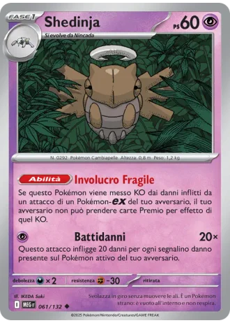 Shedinja #061/132 — Megaevoluzione