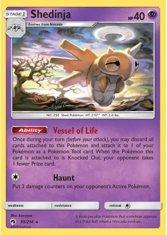 Shedinja #95/214 — Lost Thunder
