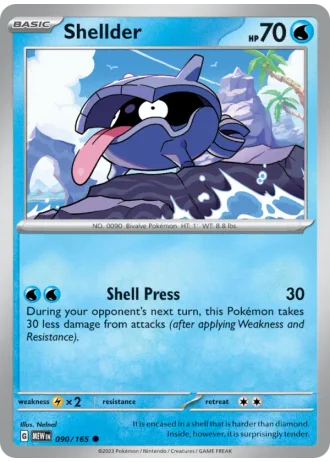Shellder #090/165 — 151