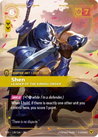 Shen, Leader of the Kinkou Order #138/166 — Vendetta