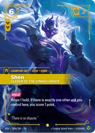 Shen, Leader of the Kinkou Order #138a/166 — Vendetta