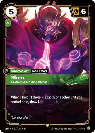 Shen, Scourge of Shadows #042a/166 — Vendetta