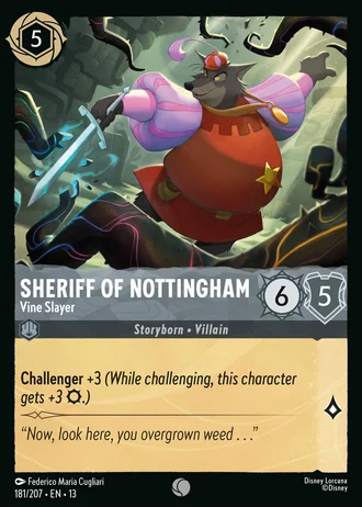 Sheriff of Nottingham - Vine Slayer #181/261 — Attack of the Vine!