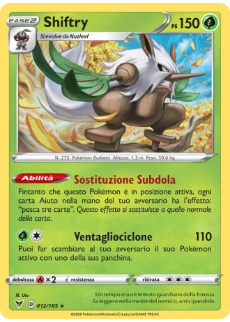 Shiftry #12/185 — Voltaggio Sfolgorante