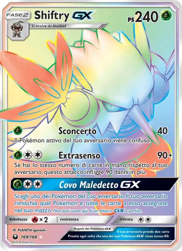 Shiftry GX #169 — Tempesta Astrale