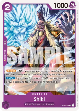 Shiki (OP06-073) (Reprint) — One Piece Card The Best Vol.2(PRB02)