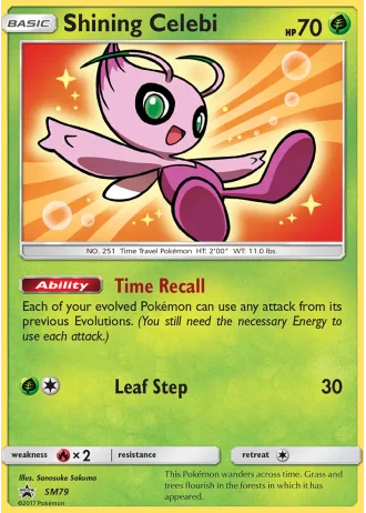 Shining Celebi SM79 — Sun & Moon Promos