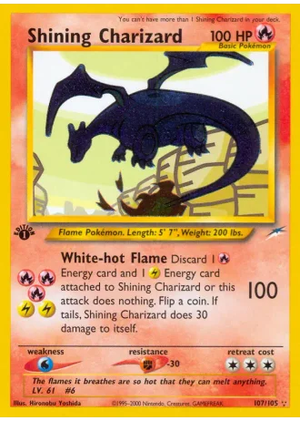 Shining Charizard #107 — Neo Destiny