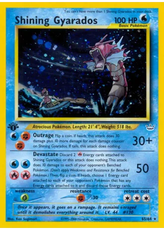 Shining Gyarados (1st Edition) #65/64 — Neo Revelation (1st Edition)