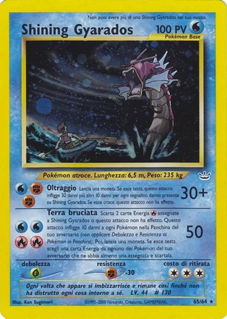 Shining Gyarados #65 — Neo Revelation