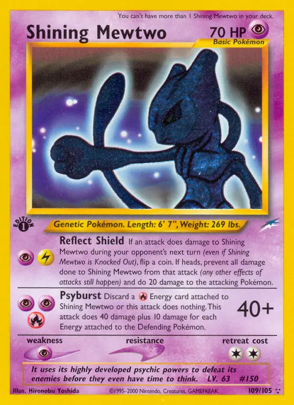 Shining Mewtwo (1st Edition) #109 — Neo Destiny (1st Edition)