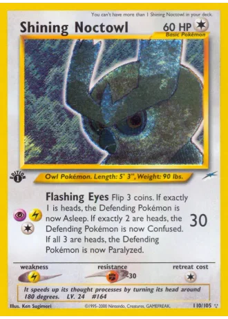 Shining Noctowl #110/105 — Neo Destiny
