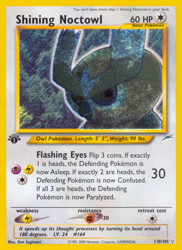 Shining Noctowl (1st Edition) #110 — Neo Destiny (1st Edition)