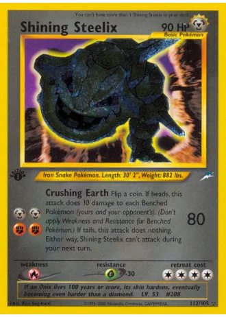 Shining Steelix (1st Edition) #112 — Neo Destiny (1st Edition)
