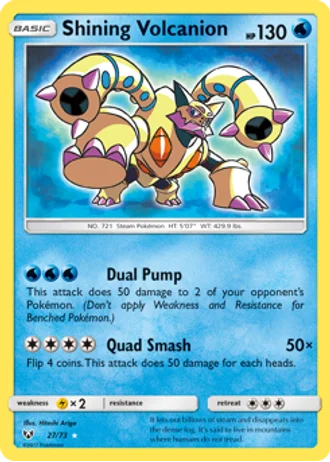 Shining Volcanion #27 — Shining Legends
