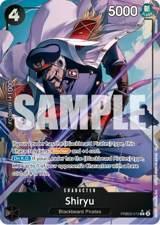 Shiryu (RB02-015) (Alternative Art) — One Piece Card The Best Vol.2(PRB02)
