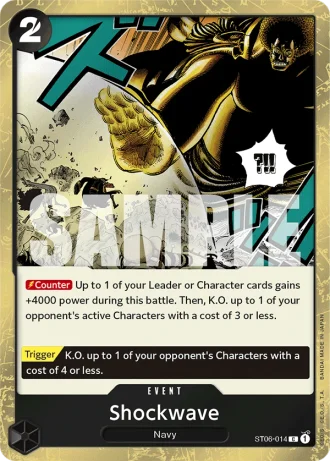 Shockwave (ST06-014) (Jolly Roger Foil) — One Piece The Best (PRB01)