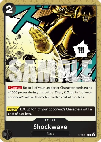 Shockwave (ST06-014) (Reprint) — One Piece The Best (PRB01)