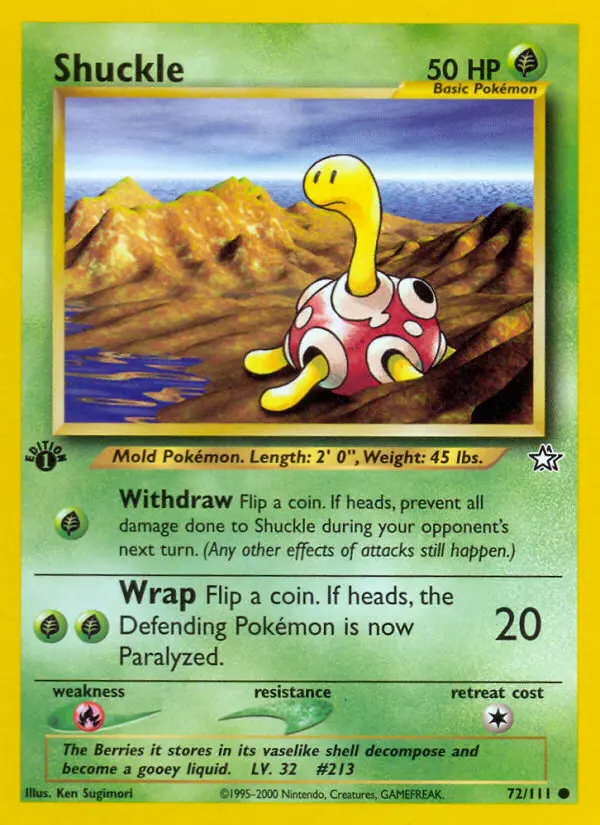 Shuckle (1ª Edizione) #72 — Neo Genesis (1ª Edizione)