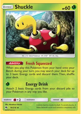 Shuckle #16/214 — Lost Thunder