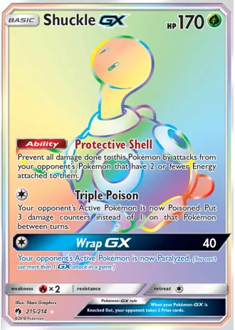 Shuckle GX #215 — Lost Thunder