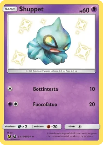 Shuppet SV16/94 — Tesoro Cromatico (Destino Sfuggente)