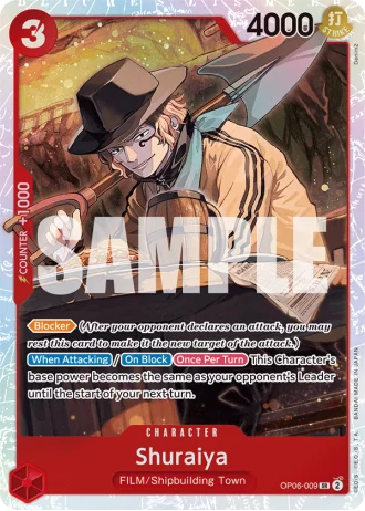Shuraiya (OP06-009) — Wings of the Captain (OP06)