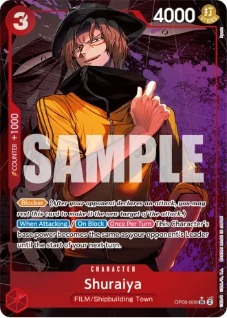 Shuraiya (OP06-009) (Alternative Art) — Wings of the Captain (OP06)