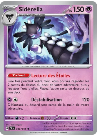 Sidérella #092/193 — Évolutions à Paldea