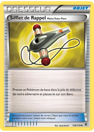 Sifflet de Rappel Matos Team Flare #106/119 — Vigueur Spectrale