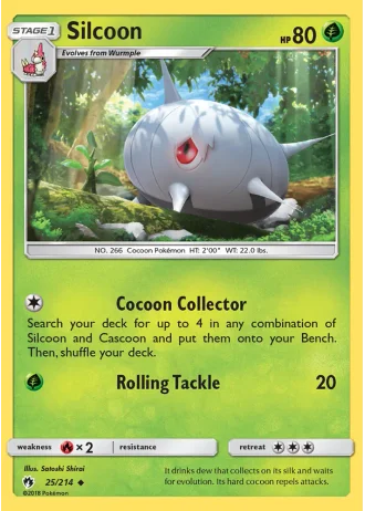 Silcoon #25/214 — Lost Thunder