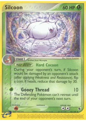 Silcoon #43/109 — EX Rubino & Zaffiro