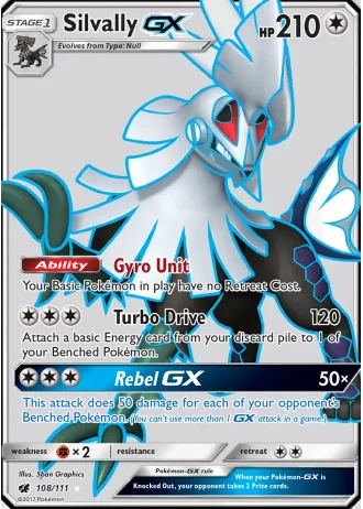 Silvally GX #108 — Crimson Invasion