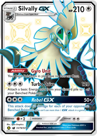 Silvally GX SV79/94 — Shiny Vault (Hidden Fates)