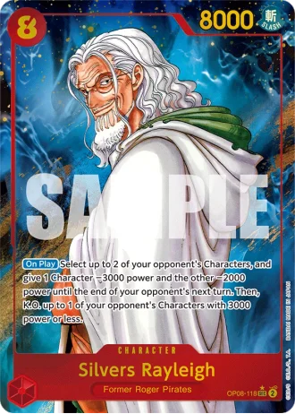 Silvers Rayleigh (OP08-118) (Alternative Art) — Two Legends (OP08)