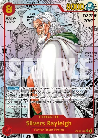 Silvers Rayleigh (OP08-118) (Manga Rare) — Two Legends (OP08)