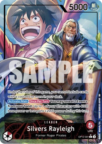 Silvers Rayleigh (OP12-001) (Alternative Art) — Legacy of the Master (OP12)