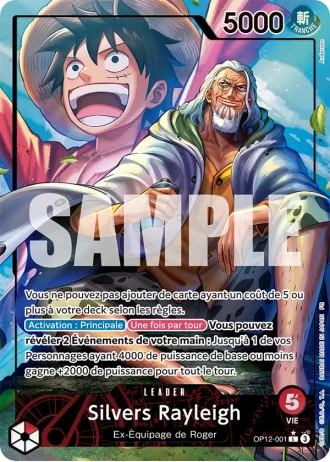 Silvers Rayleigh (OP12-001) (Alternative Art) — l'Héritage du Maître (OP12)