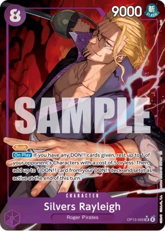 Silvers Rayleigh (OP13-066) (Alternative Art) — Carrying on His Will (OP13)