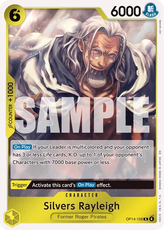 Silvers Rayleigh (OP14-108) — The Azure Sea's Seven (OP14-EB04)