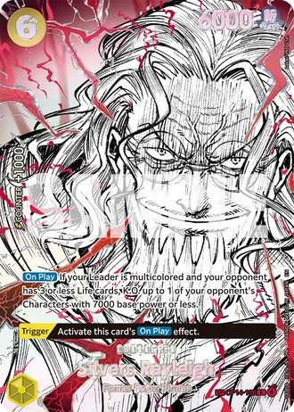 Silvers Rayleigh (OP14-108) (Alternative Art 3) — The World's Strongest Warriors (OP17)