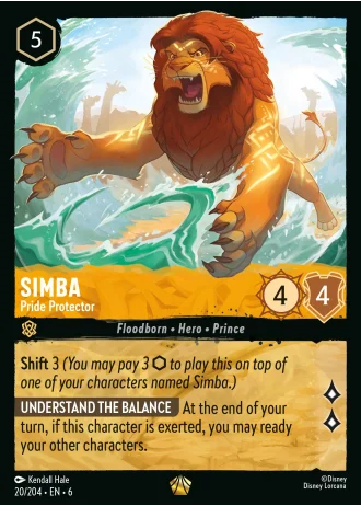 Simba - Pride Protector #20/204 — Azurite Sea