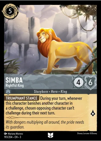 Simba - Rightful King #193/204 — Into the Inklands