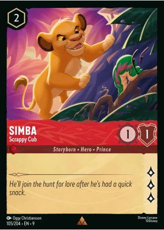 Simba - Scrappy Cub #105/204 — Fabled