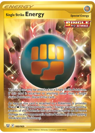 Single Strike Energy #183/163 — Battle Styles