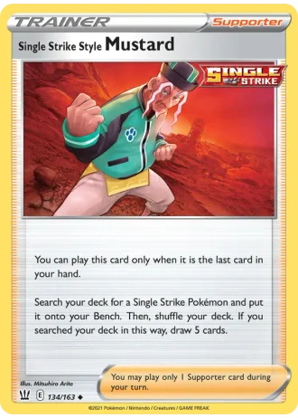 Single Strike Style Mustard #134/163 — Battle Styles