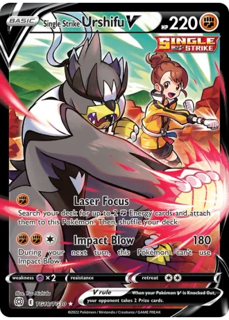Single Strike Urshifu V TG18/30 — Trainer Gallery (Brilliant Stars)