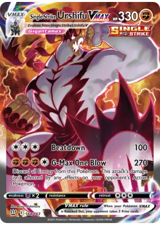 Single Strike Urshifu VMAX #168 — Battle Styles