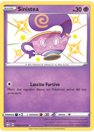 Sinistea SV052/122 — Tesoro Cromatico (Destino Splendente)