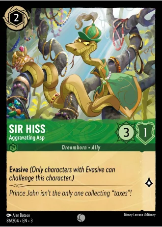 Sir Hiss - Aggravating Asp #86/204 — Into the Inklands
